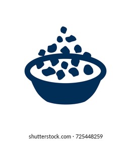 Isolated Corn Flakes Icon Symbol On Clean Background. Vector Porridge Element In Trendy Style.