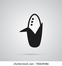 Isolated Corn Icon Symbol On Clean Background. Vector Maize Element In Trendy Style.