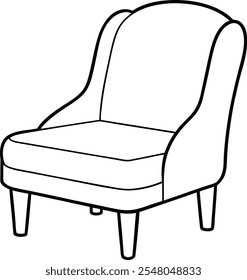 Isolated couch on transparent background