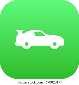Isolated Coupe Icon Symbol On Clean Background. Vector Cabriolet Element In Trendy Style.