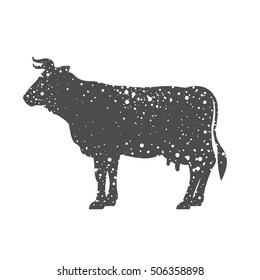 Isolated cow animal design