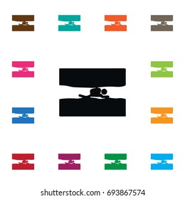 Isolated Cragsman Icon. Piolet Vector Element Can Be Used For Mountaineer, Cragsman, Piolet Design Concept.