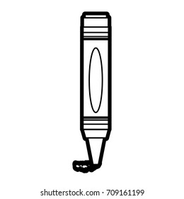 Isolated crayon design