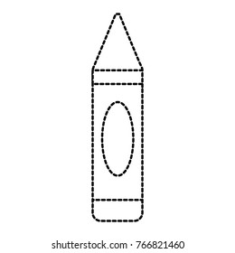 Isolated crayon design