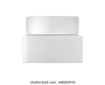 Isolated cream bottle.