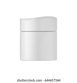 Isolated cream bottle.