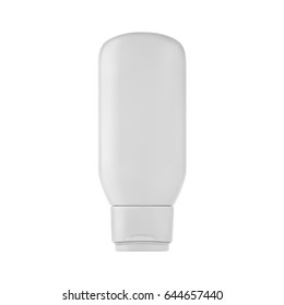 Isolated cream bottle.