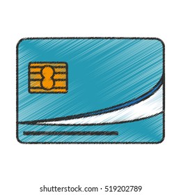 Isolated Credit card design