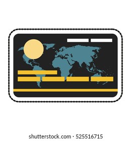 Isolated credit card design