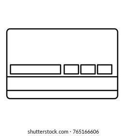 Isolated credit card design