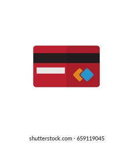 Isolated Credit Card Flat Icon. Payment Vector Element Can Be Used For Mastercard, Credit, Card Design Concept.