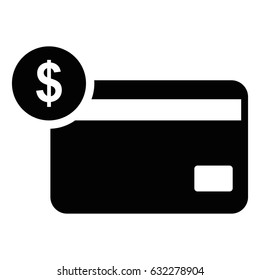 Isolated credit card icon on a white background, Vector illustration