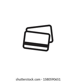 Isolated Credit Card Icon, Vector Flat Pictogram, Stock Vector Icon