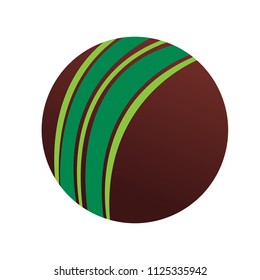 Isolated cricket ball icon