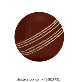 Isolated cricket ball, Vector illustration