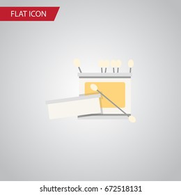 Isolated Crochet Flat Icon. Knitting Vector Element Can Be Used For Yarn, Skein, Knitting Design Concept.