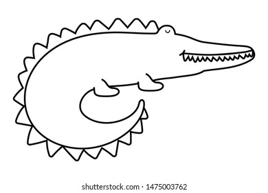 Isolated crocodile cartoon vector design vector illustration