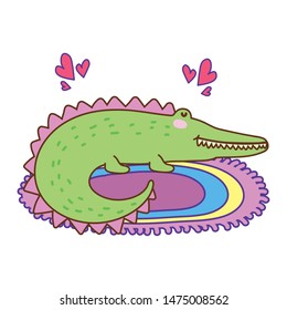 Isolated crocodile cartoon vector design vector illustration