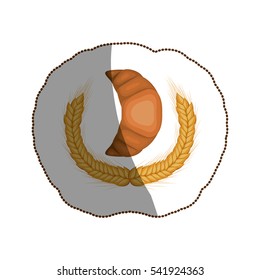 Isolated croissant design
