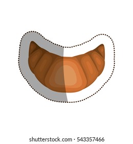 Isolated croissant design