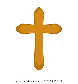 Isolated cross icon. Catholic and christian concept. Vector illustration design