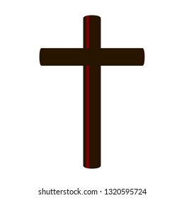 Isolated cross icon. Holy week. Vector illustration design