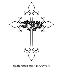 Isolated cross shape design