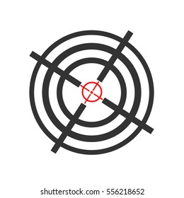 Isolated crosshairs icon