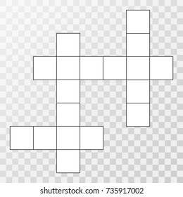Isolated Crossword Flat Icon. Guess Vector Element Can Be Used For Guess, Crossword, Puzzle Design Concept.