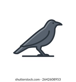 Corvo isolado suporta desenho design minimalista gráfico