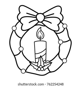 Isolated crown and candle design