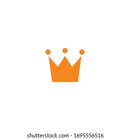 Isolated Crown Emoji, Icon, Emoticon, Vector Flat Pictogram