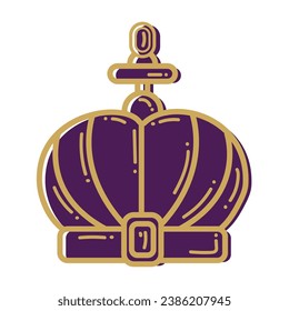 Isolated crown icon Royalty icon Vector