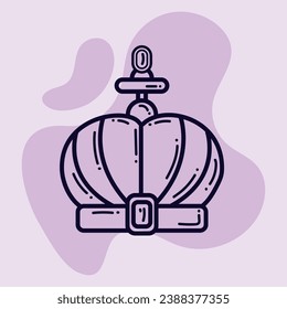 Isolated crown icon Royalty icon Vector