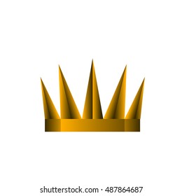 Isolated crown on a white background, Vector illustration