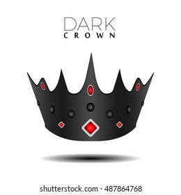 Isolated crown on a white background, Vector illustration