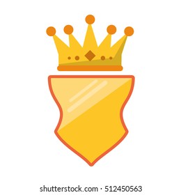 Isolated crown over shield design
