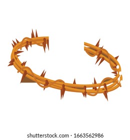 Corona aislada de espinas. Semana Santa - ilustración de VEctor