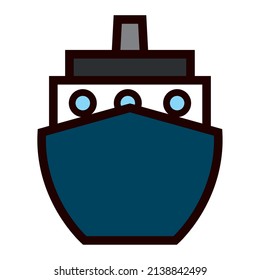 Isolated cruiser summer icon vector illustration
