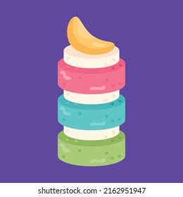 Isolated crunch cookie icon Dessert Vector illustration