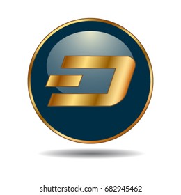 Isolated Crypto coin Ripple - digital currency,