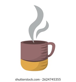 Isolated cup coffee shop things objects illustration