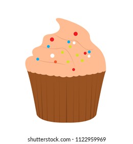 Isolated cupcake icon