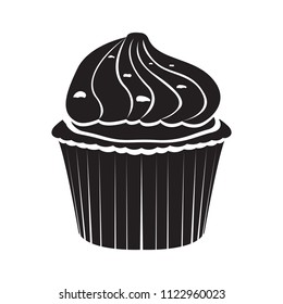 Isolated cupcake icon
