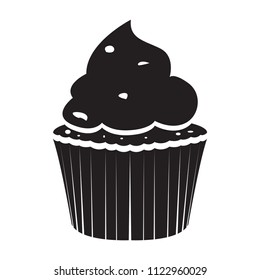 Isolated cupcake icon