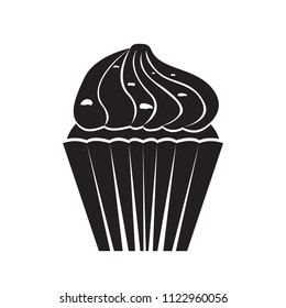 Isolated cupcake icon