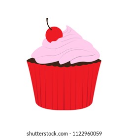 Isolated cupcake icon