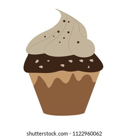 Isolated cupcake icon