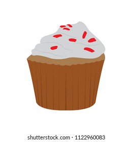 Isolated cupcake icon