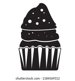 Isolated cupcake icon